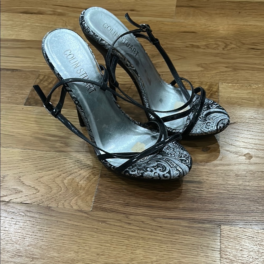 Colin Stuart Women's Black Strappy Heels size 7.5